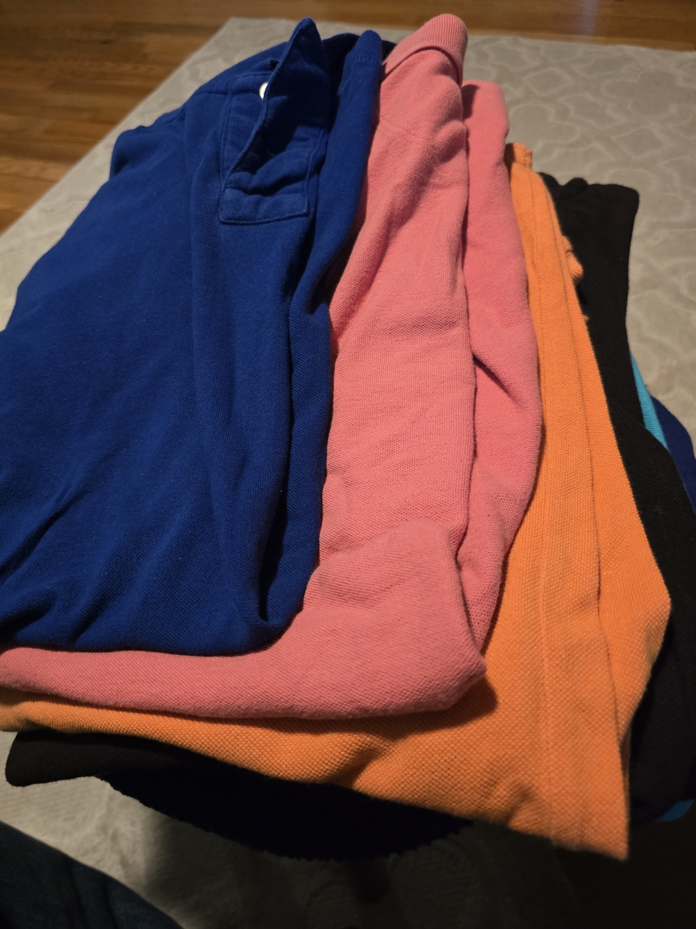 6 Polo Croft & barrow Men's Polo Stack in Blue, Pink, Orange, Black, Etc